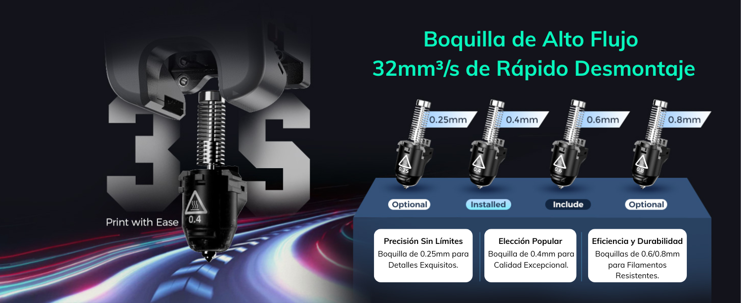 ¿Por qué elegir la Adventurer 5M Pro?  Con esta impresora 3D, optimizás tus tiempos de producción sin resignar calidad. Su sistema cerrado la hace ideal para espacios compartidos como aulas u oficinas, y su facilidad de uso te permite dar el salto a impresiones más avanzadas sin complicaciones.  Incluye:  Boquilla de 0.4 mm instalada  Pantalla táctil intuitiva de 4.3 pulgadas  Licencia del software FlashPrint  Accesorios de mantenimiento y cableado